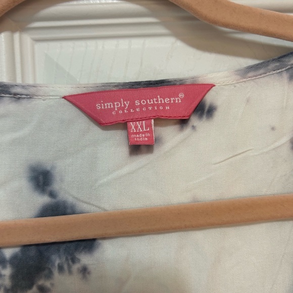 BNWT Simply Southern Size XXL Tie Dye Neon Tassel Dress - Picture 2 of 5